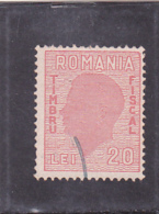 # 176 REVENUE STAMP, 20 LEI ,USED ,ONE STAMPS, ROMANIA - Fiscaux
