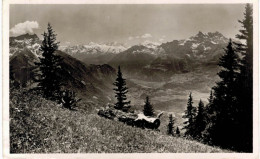 Suisse - Villars Bretaye - Dents De Morcles, Glaciers Du Trient, Mt Blanc, Dents Du Midi - Morcles
