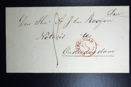 Nederland: Cover  Van Winsum Naar Onderdendam - ...-1852 Prephilately