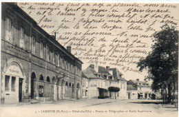 LEMBEYE - Hotel De Ville- Postes Et Télégraphes Et Ecole Supérieure     (90464) - Lembeye