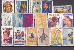 # 177 UNITED STATES, MNH**, 17 STAMPS, UNITED STATES OF AMERICA - Nuevos