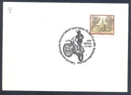 Austria Österreich 1984 Card: Motorcycle Motorbike Fahrrad Moto Motorrad; Sport Woche; Motocross - Motorbikes