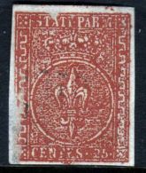 1852 1853 1957 Ducato Di Parma 25 Centes Centesimi N° 8 Giglio Borbonico - Parma