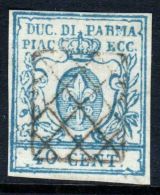 1852 1853 1957 Ducato Di Parma 40 Centes Centesimi N° 11 Giglio Borbonico - Parma