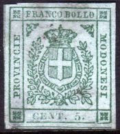 1859 Ducato Di Modena Governo Provvisorio 5 Cent.  Annullato - Modène