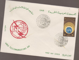 O) 1970 EGYPT, WORLD TELECOMMUNICATIONS, ITU-INTERNATIONAL TELECOMMUNICATION UNION, FDC XF - Storia Postale