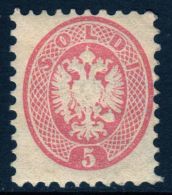 Antichi Stati Lombardo Veneto 5 Soldi N° 43 MNH ** Dent. 9 E 1/2 Mezzo - Lombardo-Venetien