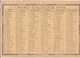 WAND-KALENDER 1946 - Grand Format : 1941-60