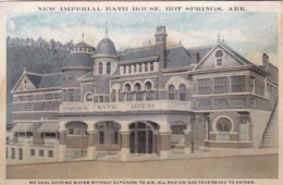 Arkansas Hot Springs New Imperial Bath House Curteich - Hot Springs