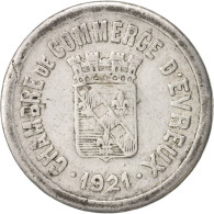 Monnaie, France, 10 Centimes, 1921, TB+, Aluminium, Elie:10.2 - Notgeld