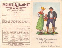 CP - Pub Reclame Farines Jammet - Vieilles Provinces De France - Le Nivernais - Illustr Jean Droit - Droit