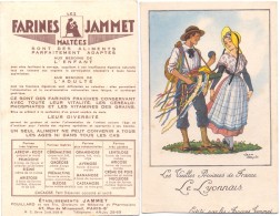 CP - Pub Reclame Farines Jammet - Vieilles Provinces De France - Le Lyonnais - Illustr Jean Droit - Droit