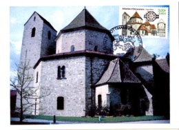 REL-L69 - FRANCE Carte Maximum Abbatiale D´Ottmarsheim - Abadías Y Monasterios