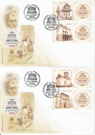 48696- BUCHAREST TOWN ANNIVERSARY, VLAD THE IMPALER, COVER FDC, 2X, 2009, ROMANIA - FDC