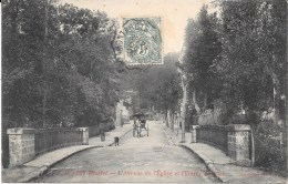 91 - JUVISY SUR ORGE - 6 - L'Avenue De L'Eglise Et L'Entrée Du Parc  - Circulé En 1906 - Bon Etat - Juvisy-sur-Orge