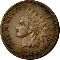 Monnaie, États-Unis, Indian Head Cent, Cent, 1886, Philadelphie, SUP, Bronze - 1859-1909: Indian Head