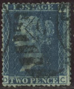 GB Yv. N°27 - 2p Bleu Pl. 15 - Oblitéré - Usados