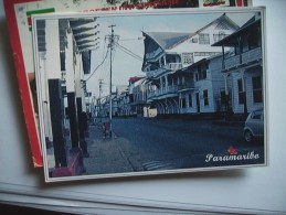 Suriname Surinam Dutch Guiana Paramaribo Street Scene Nice Houses - Suriname