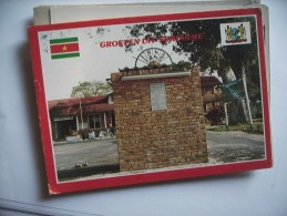 Suriname Surinam Dutch Guiana Monument And Flag - Suriname