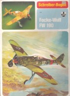 Maquette Avion " Focke-Wulf FW 190 "- Marque SCHREIBER-BOGEN ( JFS ) - Kartonmodellbau  / Lasercut