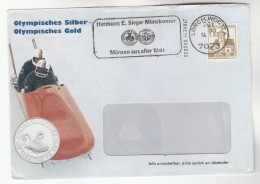 1983 Lorch Germany WINTER OLYMPICS Illus ADVERT COVER Illus BOBSLEIGH Sport Olympic Games Stamps - Inverno1984: Sarajevo