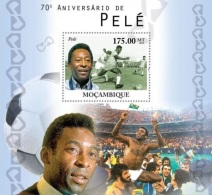 Mozambico 2010, Sport, Footballer, Pelè, BF - Unused Stamps