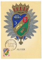 Carte Maximum - Armoiries D'Alger - Premier Jour 1959 - 1950-1959