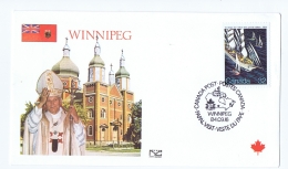 CANADA - WINNIPEG - POPE JOHN PAUL?VISIT - FIRST DAY OF ISSUE - 1984 - 1981-1990