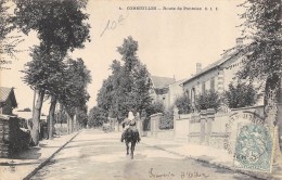 CPA 95 CORMEILLES EN PARISIS ROUTE DE PONTOISE Dos Simple - Cormeilles En Parisis