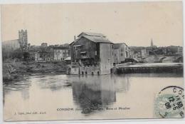 CPA Moulin à Eau Roue à Aube Circulé CONDOM Gers - Wassermühlen