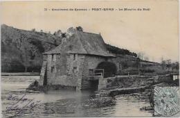 CPA Moulin à Eau Roue à Aube Circulé Pont Réan - Moulins à Eau