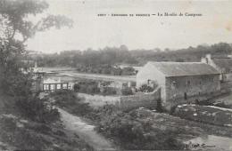 CPA Moulin à Eau Roue à Aube Circulé CAMPENN Vannes - Water Mills