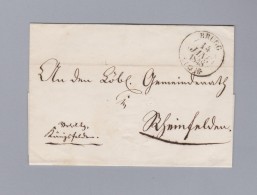 Heimat Schweiz AG BRUGG 1848-01-14 Brief O Inhalt Nach Rheinfelden - 1843-1852 Kantonalmarken Und Bundesmarken