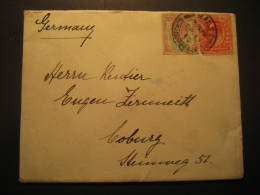 Haggerston Castle BEAL Northumberland 1910 To Coburg Germany 2 Stamp On Cover GB UK Great Britain England - Brieven En Documenten