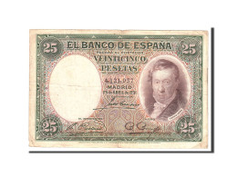 Billet, Espagne, 25 Pesetas, 1931, 1931-04-25, KM:81, TTB - 1-2-5-25 Pesetas