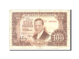 Billet, Espagne, 100 Pesetas, 1953, 1953-04-07, KM:145a, TB - 100 Peseten