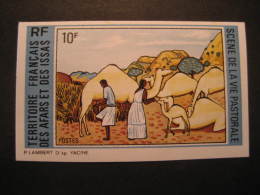 Territoire Français Des AFARS ET DES ISSAS Camel Agriculture Imperforated Stamp Proof France Colonies Area - Storia Postale