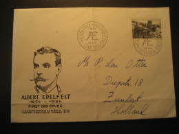 Helsinki 1954 To Zundert Netherlands Holland Stamp On Fdc Cancel Cover Finland - Lettres & Documents