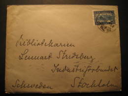 Budapest 1929 To Stockholm Sweden Stamp On Cover Hungary - Lettres & Documents