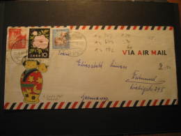 KAMAKURA Kanagawa 1961 To Dortmund Germany 3 Stamp On Air Mail Cover JAPAN - Brieven En Documenten