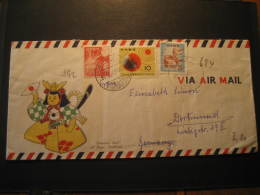 KAMAKURA Kanagawa 1961 To Dortmund Germany 3 Stamp On Air Mail Cover JAPAN - Briefe U. Dokumente