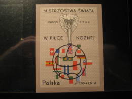 Yvert Block 44 Cat.: 5 Eur ** Unhinged Imperforated England London 1966 World Cup Poland Football Soccer Futbol - 1966 – Angleterre