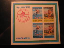 BANGLADESH ** Unhinged Imperforated Block UPU Postman - UPU (Universal Postal Union)