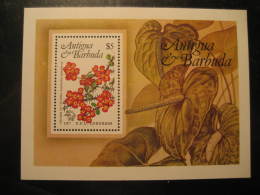 Yvert Block 76 Cat.: 8,50€ ** Unhinged UPU Crown Of Thorns Flower Flora ANTIGUA & BARBUDA - UPU (Universal Postal Union)