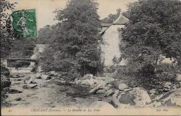 CPA Moulin à Eau Roue à Aube Circulé CROZANT Creuse - Watermolens