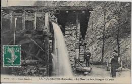 CPA Moulin à Eau Roue à Aube Circulé La Rochette Savoie - Water Mills