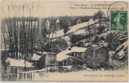CPA Moulin à Eau Roue à Aube Circulé Parthenay - Wassermühlen