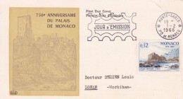 Monaco - Enveloppe, Carte - FDC