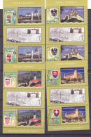 # 180   DANUBE, COAT OF ARMS, 2010, MNH **, STAMPS IN PAIR + LABELS, ROMANIA - Ongebruikt