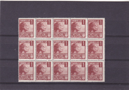 # 180 REVENUE STAMPS, 1 LEU, COMPOSER, PAINTER, SCULPTOR, BLOCK, ROMANIA - Steuermarken